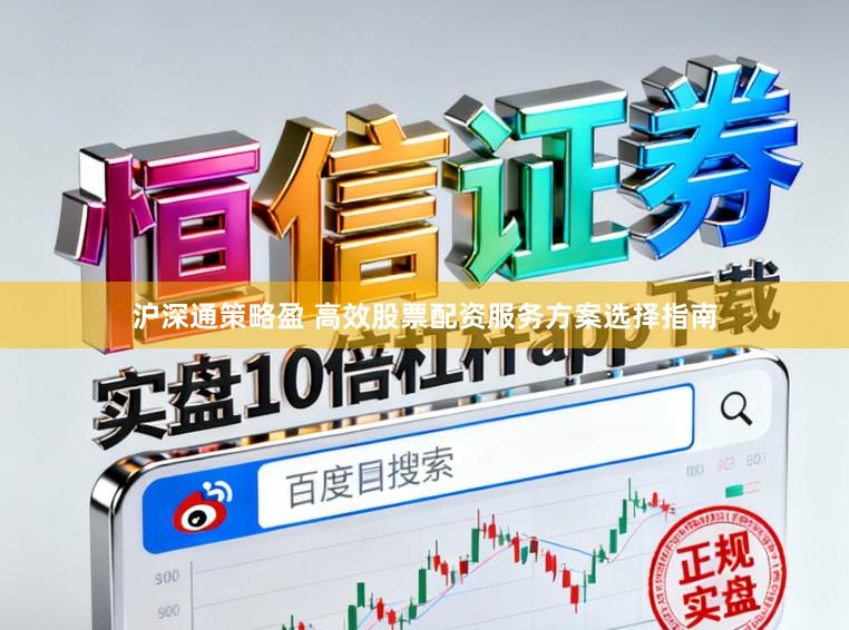 沪深通策略盈 高效股票配资服务方案选择指南